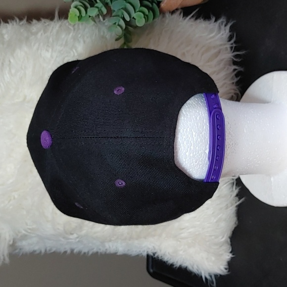Filthy Casual Unisex Black & Purple Baseball Trucker Snap Back Cap - Picture 4 of 9